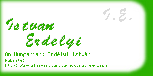 istvan erdelyi business card